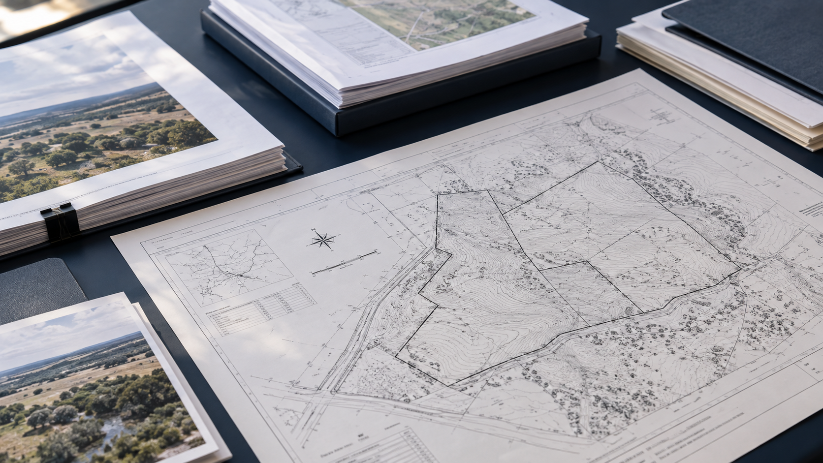 Illustrative survey plans and property diligence documents
